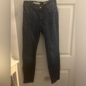 Pilcro and the Letter-press high rise denim leggings